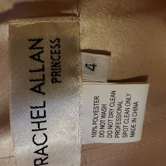 Women's size 4 Rachel Allan Princess Dress - Picture 5 of 5